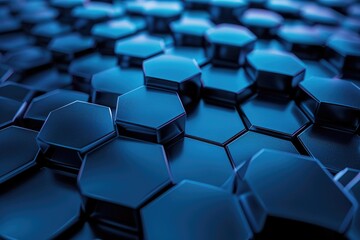 Poster - Abstract background hexagon network technology