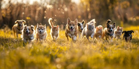 on a walk in the park. cute 