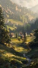 Wall Mural -  German Landscape