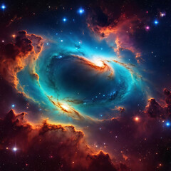 colorful space galaxy cloud nebula cosmos universe science astronomy supernova background