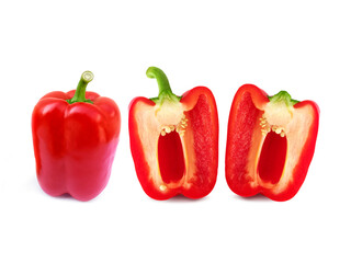 Wall Mural - red sweet pepper, transparent background