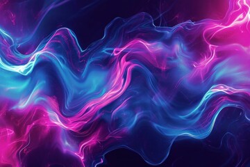 Poster - Captivating Abstract colorful fluid. Art wave. Generate Ai