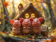 3d character of 3 pigs in aesop's fable