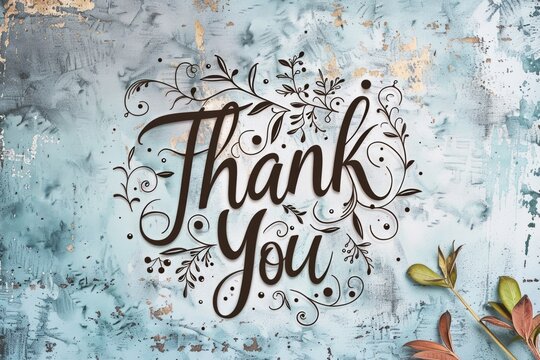 Elegant Thank You Calligraphy Classic, Modern, Rustic Styles