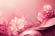 Zarter Rosa Hintergrund mit copy space und floralem Muster
