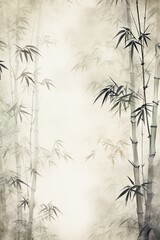 Wall Mural - ivory bamboo background with grungy texture