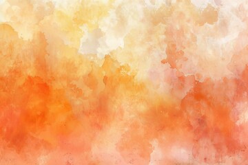 Wall Mural - Abstract orange painted Watercolor Background. Generative ai