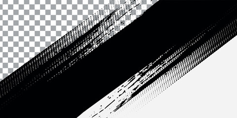 Abstract speed lines style orange color halftone banner design template. Vector illustration..eps10