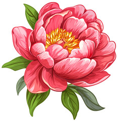 Canvas Print - Peony flowers