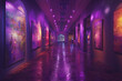 Purple Hues: Exploring the Digital Art Realm - A Virtual Gallery Experience Transcending Boundaries
