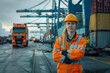 © Connect Images AI - Female worker at a shipping port