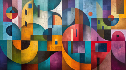 Poster - abstract colorful background