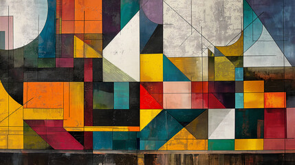 Poster - background with squares