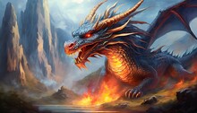 Dragon In Fire