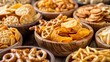 Salty snacks like pretzels, chips, and crackers are unhealthy for your body. They're high in fast carbohydrates and can cause problems with your weight, skin, heart, and teeth.
