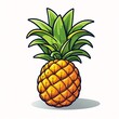 a cartoon of a pineapple
