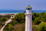 Fototapeta Sport - Lighthouse in Poseidi, Kassandra, Halkidiki. Greece.