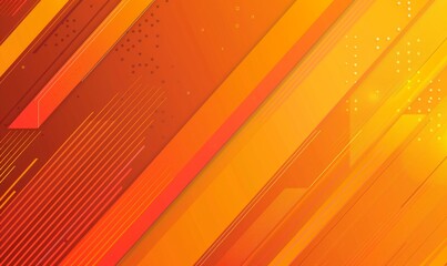 A vibrant orange gradient background with diagonal geometric patterns, creating an energetic and modern look for digital marketing materials or web designs Generative AI