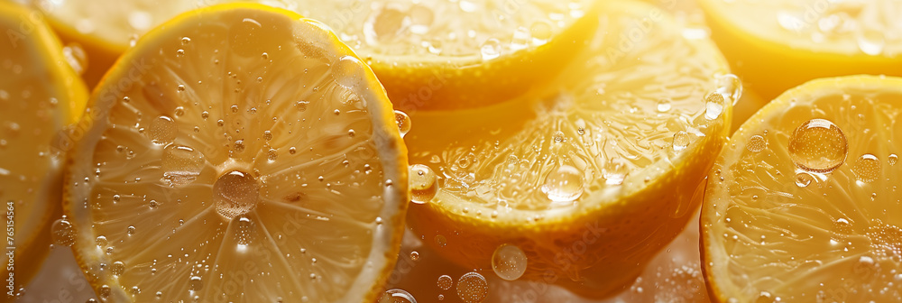 Background with citrus. Lemons. Copy space. Place for text. Juiced ...