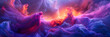 Mystical Nebula and Vibrant Colors, Fantasy Space and Universe, Creative and Imaginative Artwork