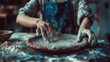Woman sculpting a clay bowl, perfect for pottery enthusiasts