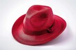 A simple red hat on a clean white background. Suitable for a variety of design projects