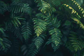 Poster - Close-up view of a plant covered in water droplets. Perfect for nature and gardening concepts