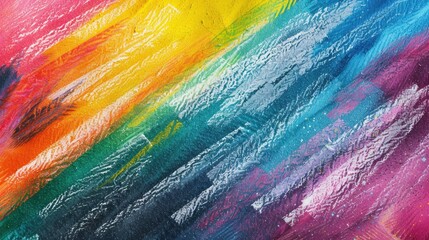 Poster - Close up of a vibrant painting. Suitable for art and creativity concepts