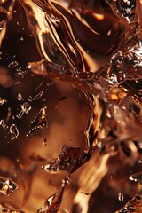 Poster - Detailed view of a liquid substance, suitable for scientific or educational purposes.