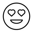 emoji love eyes