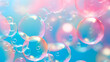 bubble background, bubbles on a pink and blue background
