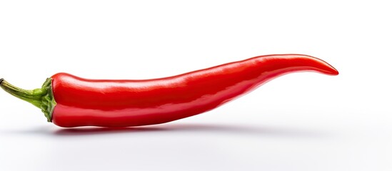 Canvas Print - Red chili pepper on white surface