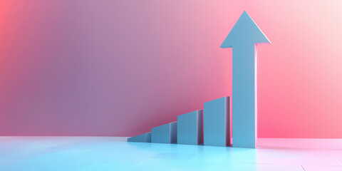 Poster - Illustration of graphs in succession, with strap that goes up