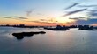 © Anita Denunzio - A drone view of the sunset over Clearwater Beach, Florida