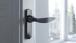 Ultramodern door handle adds elegance to interior.