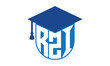 RZI initial letter academic logo design vector template. school college logo, university logo, graduation cap logo, institute logo, educational logo, library logo, teaching logo, book shop, varsity