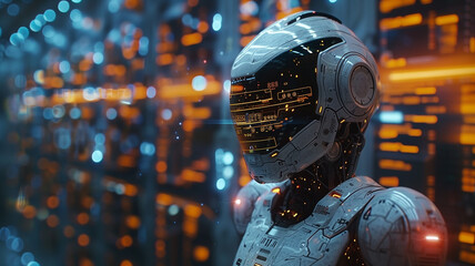Poster - Futuristic android: Model showcasing cutting-edge technology in robotics.