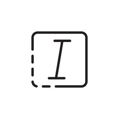 Poster - Italic Sign Text Line Icon