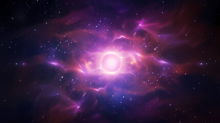Wall Mural - Stunning illustration of nebula sparkling in the night sky