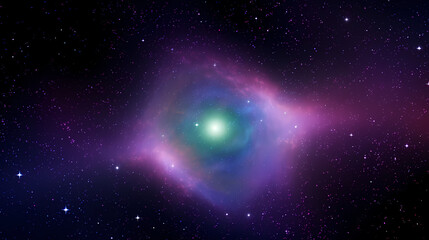Wall Mural - Stunning illustration of nebula sparkling in the night sky