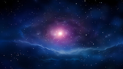 Wall Mural - Stunning illustration of nebula sparkling in the night sky