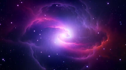 Wall Mural - Stunning illustration of nebula sparkling in the night sky