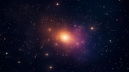 Wall Mural - Stunning illustration of nebula sparkling in the night sky