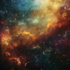 Wall Mural - ai generated illustration of a stunning cosmic vista with an array of dazzling stars and celestial b