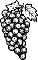 Wall Mural - grapes cartoon