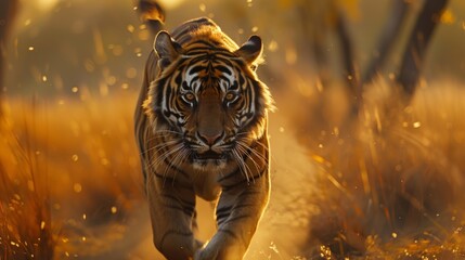 Wall Mural - Historical Interactions: Humans and tigers have coexisted for centuries, with some cultures even developing hunting techniques specific to tigers