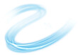 Abstract blue wave light element
