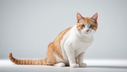 Sticker - a cat on a white background