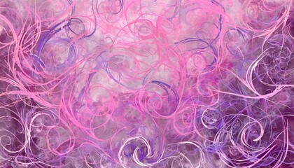 Wall Mural - pink with purple swirls colored icy background