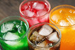 © methaphum - Soft drinks and fruit juice mixed with soda high in sugar have a negative effect on physical health